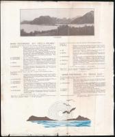 1930 Midnight sun pleasure cruises, angol nyelvű prospektus