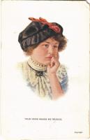 1913 Your voice makes me rejoice, Lady in hat. Published by Paul Bendix 105/4. (EM)