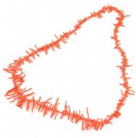 Korall nyaklánc, h: 62 cm