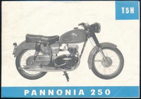 cca 1960-1970 Pannonia T5H típusú motorkerékpár prospektus