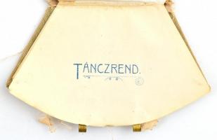 1908 Budai vendéglősök táncvigalma. Vászon kötésben, réz rátéttel 11x6 cm