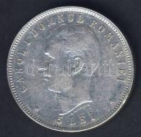 Románia 1906. 5L Ag "I. Károly uralkodásának 40. évfordulója" T:3 kis ph