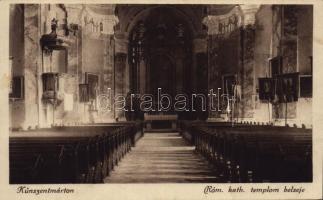 1927 Kunszentmárton, Római katolikus templom, belső. Wolf Dezső kiadása (fl)