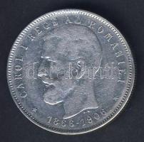 Románia 1906. 5L Ag "I. Károly uralkodásának 40. évfordulója" T:3 kis ph.