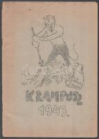 1943 Kampusz 1943. Élclap egy száma, illusztrációkkal, Bp., Vörösváry-ny., szakadt borítóval, 2+27 p.