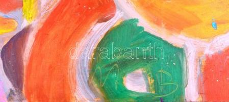 Csepeli Németh Miklós (1934-2012): Bohócok. Olaj, karton, jelzett, 47,5x53,5 cm