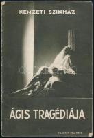 1940 Nemzeti Színház: Ágis tragédiája. Bajor Gizi fotóival, hirdetésekkel 14p.