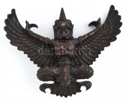 Garuda indiai istenség, műgyanta figura, jó állapotban, falra akasztható, 18×23 cm