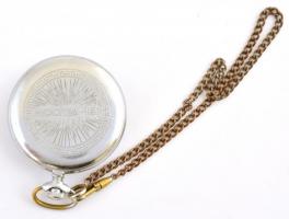 Moszkva 1980 olimpiai zsebóra fém tokkal, ökölvívó motívummal. Nem működő szerkezettel, óralánccal d...