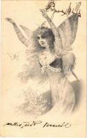 1902 Butterfly lady. No. 198. (fl)
