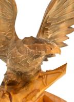 Fa sas szobor, jó állapotban, m: 25 cm