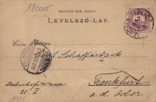 1893 (Vorläufer!) Budapest XIII. Margit fürdő a Margitszigeten. Art Nouveau