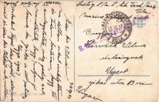 1917 Lady with book. "ERKAL" No. 308/3. s: Usabal + "S.M.S. Eh. Ferdinand Max"