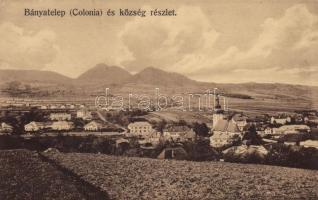 1916 Nyitrabánya, Handlová, Krickerhau; Bányatelep (colonia) és község látképe. Tihanyi Sándor felvétele / mine colony and town (EK)