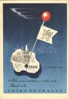 Foire de Prague 14-23 Mars 1947 / International Fair in Praha advertising card (non PC) (EK)