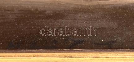 Molnár Z. János (1880-1960): Asztali csendélet. Olaj, papír, jelzett, fa keretben, 25×33 cm