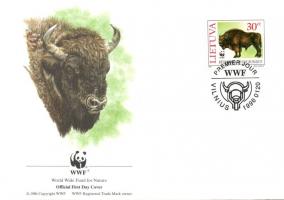 WWF Buffalo set + 4 FDC WWF Bölény sor + 4 FDC WWF Wisent Satz + 4 FDC