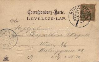 1905 Lajtabruck, Bruck an der Leitha; címer / coat of arms. Art Nouveau, litho, H. Effenbergers