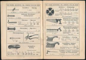1934 Kis Vilmos asztaloskellékek vasáruraktára - árjegyzék asztalosszerszámokról