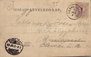 1899 (Vorläufer) Ada Kaleh, Vaskapu szoros / Eisernes Thor. Risa & Abbdi