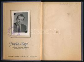 1955 Hajós szolgálati könyv kevés bejegyzéssel