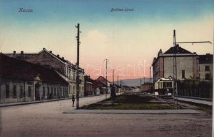 Kassa, Kosice; Bethlen körút, 16-os villamos. Benczur Vilmos felvétele 45. / street, tram