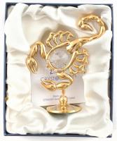 Cristocraft skorpió dísz Swarovski kristállyal, díszdobozban, m: 8 cm