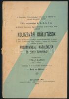 1910 Kolozsvár, Kolozsvári kiállítások programmja, katalógusa és egyéb tudnivalói