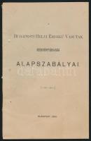 1900 Bp, Budapesti Helyi Érdekű Vasutak Részvénytársaság alapszabályai
