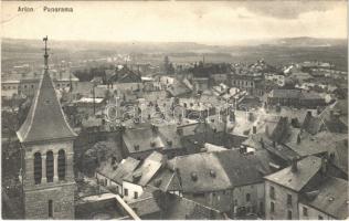 1909 Arlon, Aarlen; Panorama / general view, church (EB)