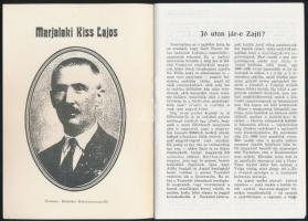 Marjalaki Kiss Lajos: Anonymus és a magyarság eredete. Visszhang Zajti hiradására. Miskolc, 1929, k....