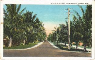 1924 Delray (Florida); Atlantic avenue, looking east, automobile, (EK)