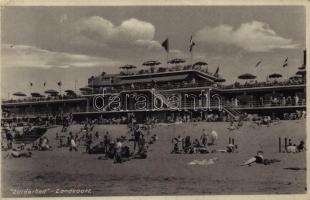 1938 Zandvoort, Zuiderbad / beach, bathers, sunbathing (EK)