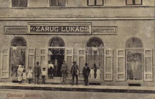 1907 Barót, Baraolt; Ifj. Zárug Lukács női és férfi divatáruház és temetkezési intézete és saját kiadása / fashion shop and funeral home (EK)