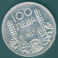 Bulgária 1937. 100L Ag T:2/3 apró ph.