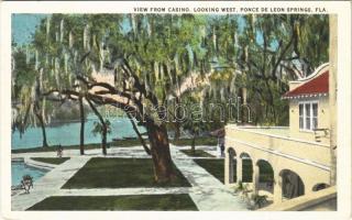 De Leon Springs (Florida), view from casino, looking west,