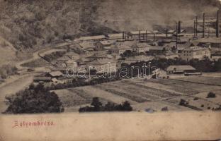 Zólyombrézó, Podbrezová; vasgyári telep / iron works colony, factory (EK)