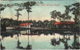 1912 Silver Springs (Florida), lake, boats (fa)