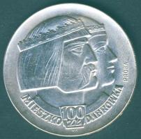 Lengyelország 1966. 100Zl Ag "Millenium" próbaveret variáns T:1/2+