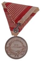 1914. "Ferenc József II. osztályú Ezüst Vitézségi Érem" ezüstözött Br kitüntetés, eredeti ...