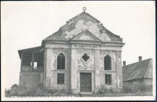1967 Putnok, romos zsinagóga, fotó, felületén törésnyom, 9×14 cm