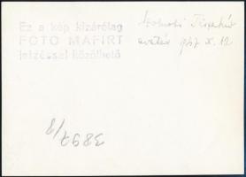 1947 Szolnok, Tisza-híd avatás, MAFIRT fotó, 8×11,5 cm