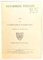 Baróti - Csánki: Magyarország története cca 1920. Minikönyv réz rátétes sérült vászonkötésben