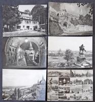 Kb. 210 db MODERN magyar fekete-fehér retro képeslap kisebb településekkel / Cca. 210 modern Hungarian black and white retro postcards with small settlements