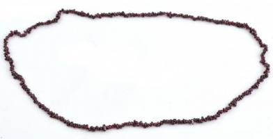 Almandin köves nyaklánc, h: 38,5 cm
