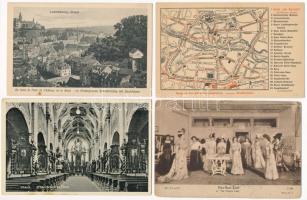 60 db RÉGI régi képeslap: külföldi városok, üdvözlők, művészeti és motívum lapok / 60 pre-1945 postc...