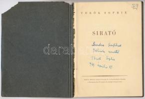 Török Sophie: Sirató. Babits Mihály születésének 65. évfordulójára, Dedikált, sorszámozott példány 5...