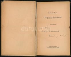 Gulácsy Irén: Történelmi miniatűrök. Dedikált! Bp., (1937.) Singer. Kiadói , sérült papírkötésben