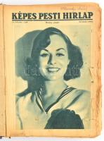 1937 A Képes Pesti Hírlap teljes évfolyama bekötve, gazdag képanyaggal. Megviselt vászonkötésben