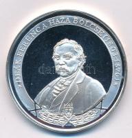 Bozó Gyula (1913-2004) DN Deák Ferenc a haza bölcse (1803-1876) Ag emlékérem (36,09g/0.925/42,5mm) T:1- (PP)